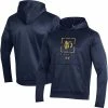 Men's Under Armour Navy Notre Dame Fighting Irish Football Fleece Pullover Hoodie