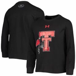 Youth Under Armour Black Texas Tech Red Raiders Vault Long Sleeve T-Shirt