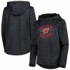 Women's Under Armour Heathered Black Wisconsin Badgers Fleece Pullover Hoodie
