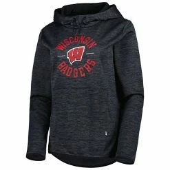 Women's Under Armour Heathered Black Wisconsin Badgers Fleece Pullover Hoodie -Under Armour SHOP unnamed file 9945