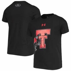 Youth Under Armour Black Texas Tech Red Raiders Vault Logo T-Shirt