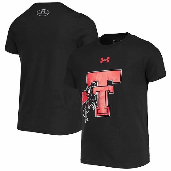 Youth Under Armour Black Texas Tech Red Raiders Vault Logo T-Shirt 2 Youth Under Armour Black Texas Tech Red Raiders Vault Logo T-Shirt - Image 2